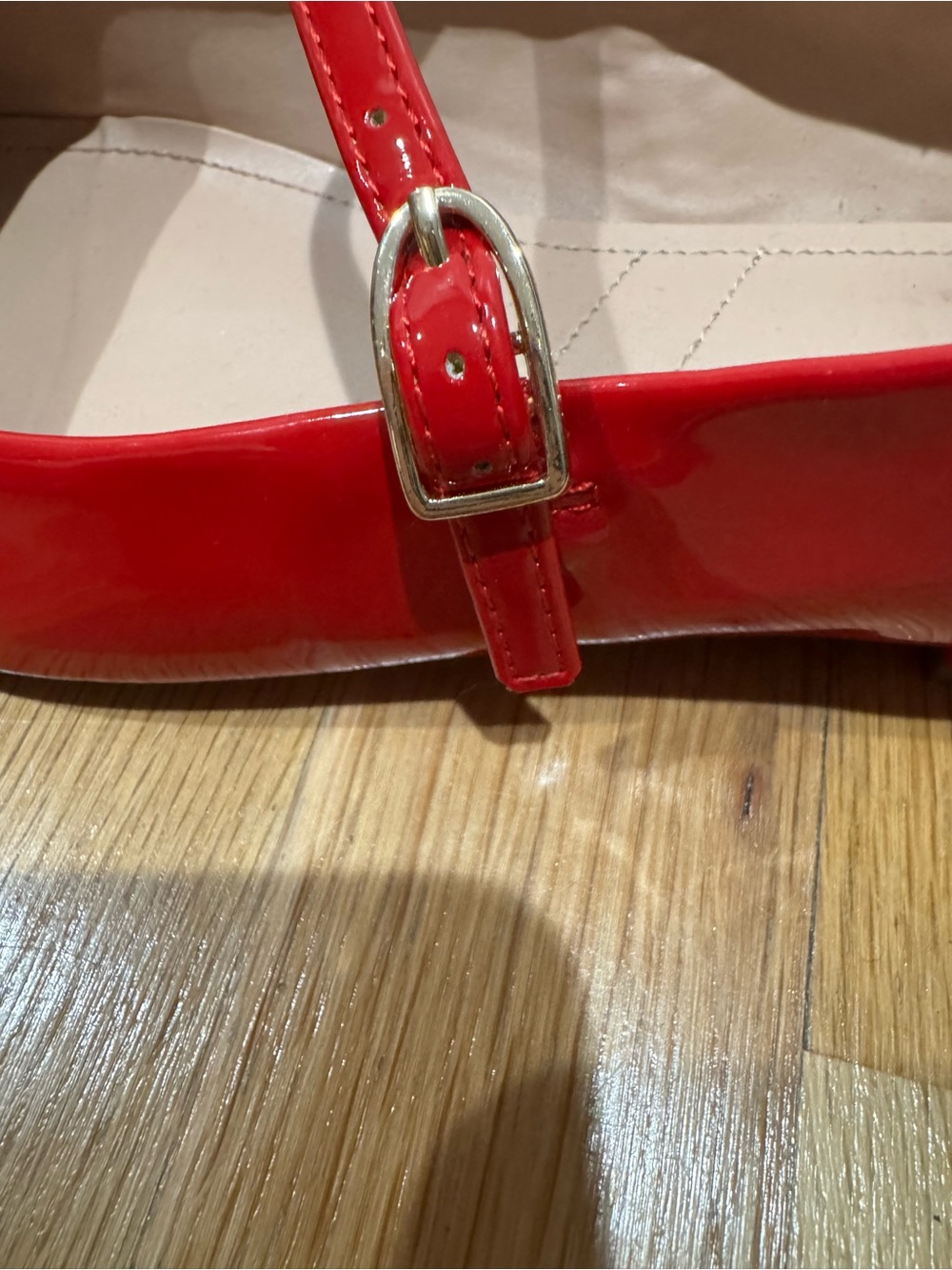 Franco Sarto Red Patent Mary Jane Flats - Picture 6 of 11